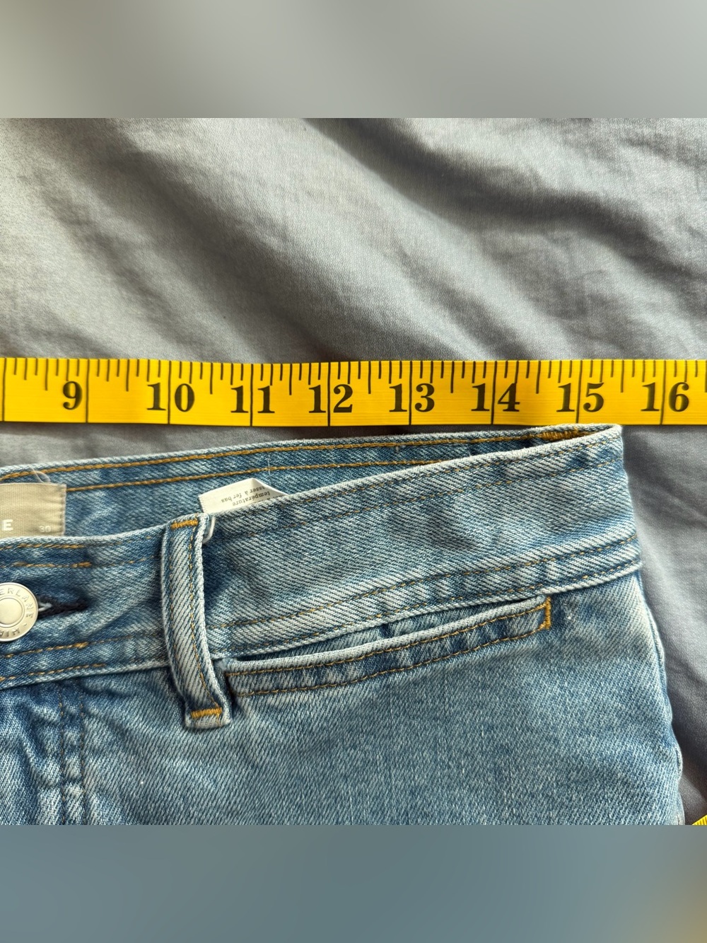 Everlane The Mariner Cropped Wide Leg Jean Blue Size 30 High Rise Sailor Coastal - Picture 6 of 8